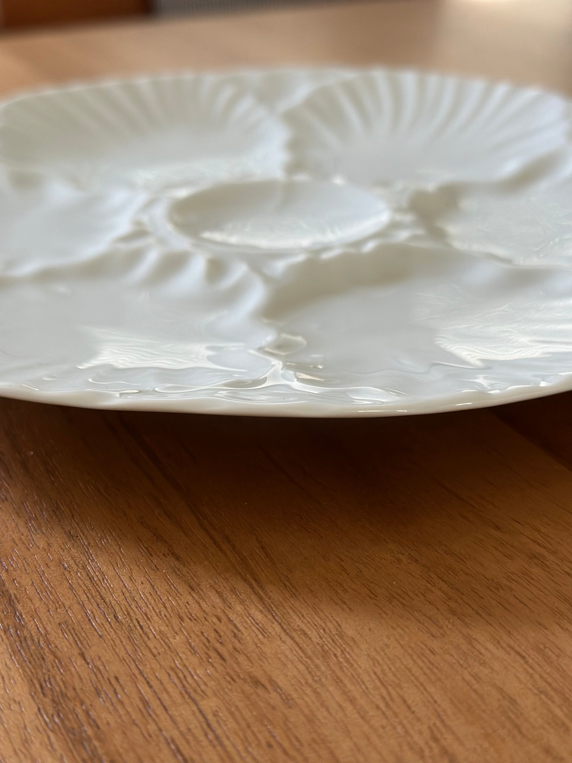 Assiettes à huitres vintage