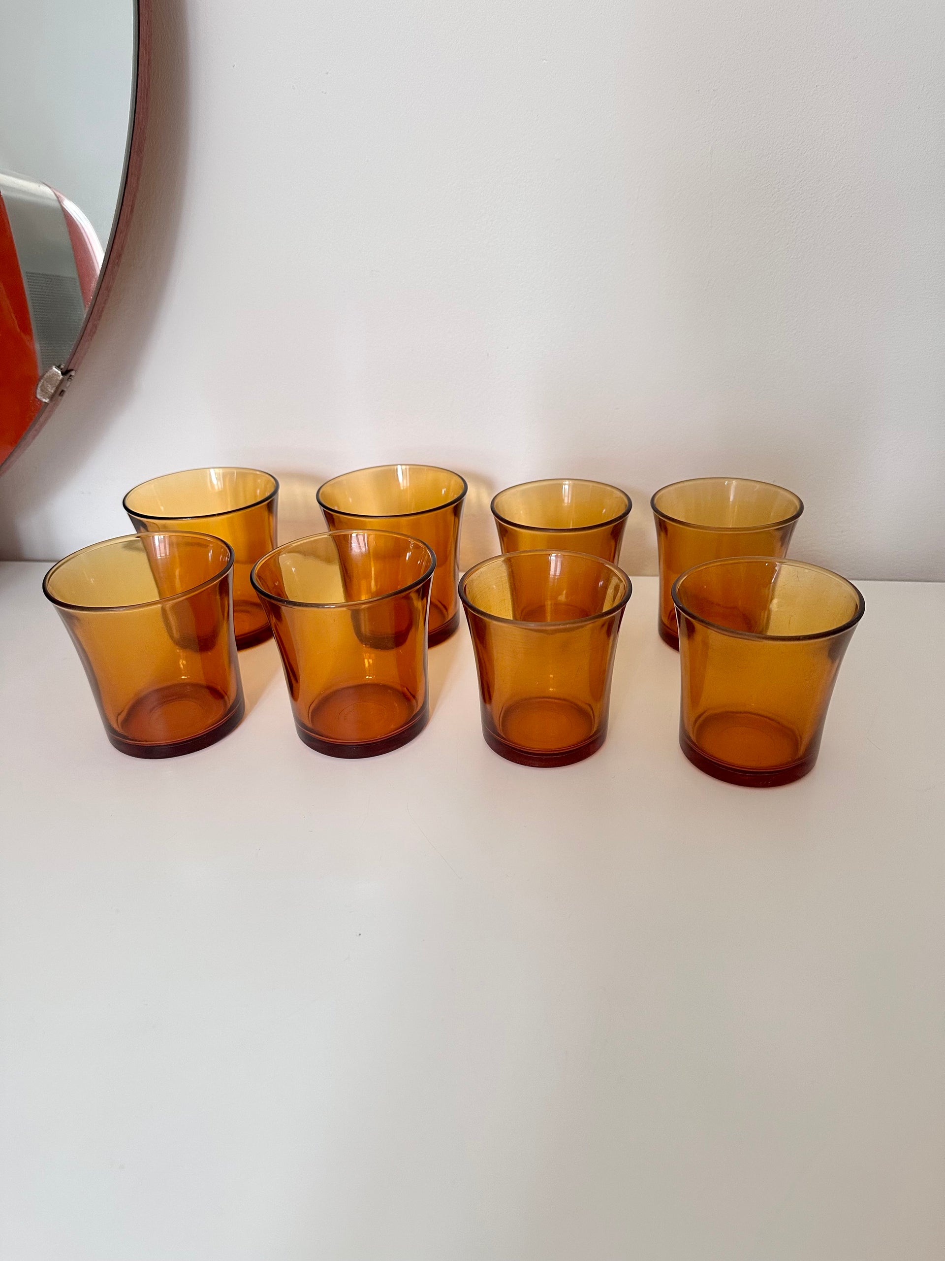 Verres vintage marron