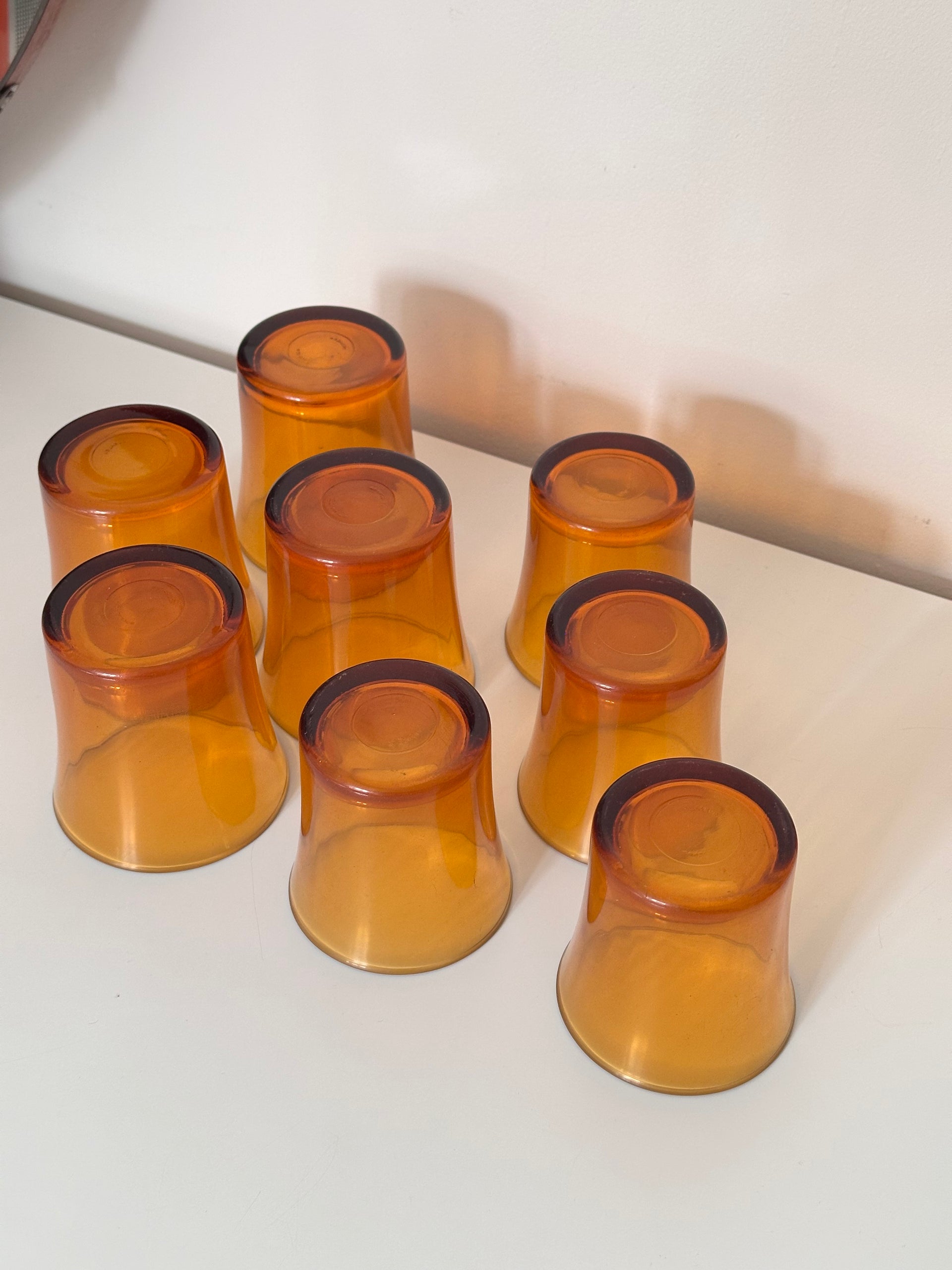 Verres vintage marron