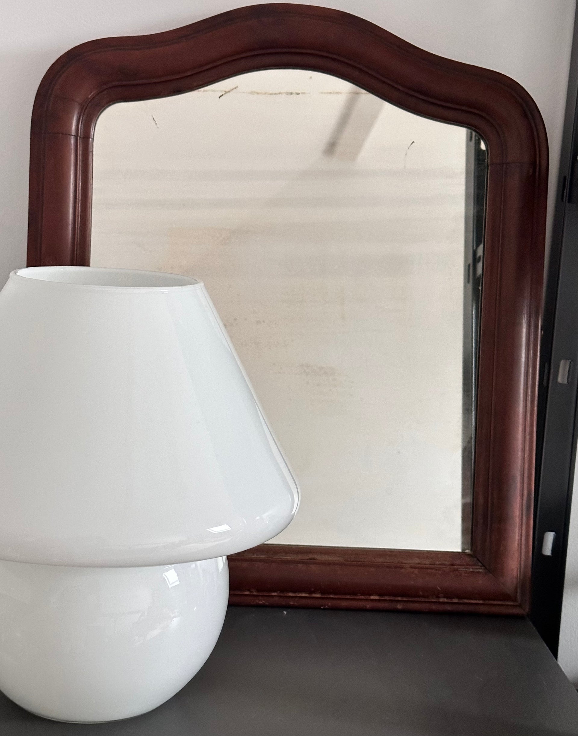 Petit miroir ancien bois marron