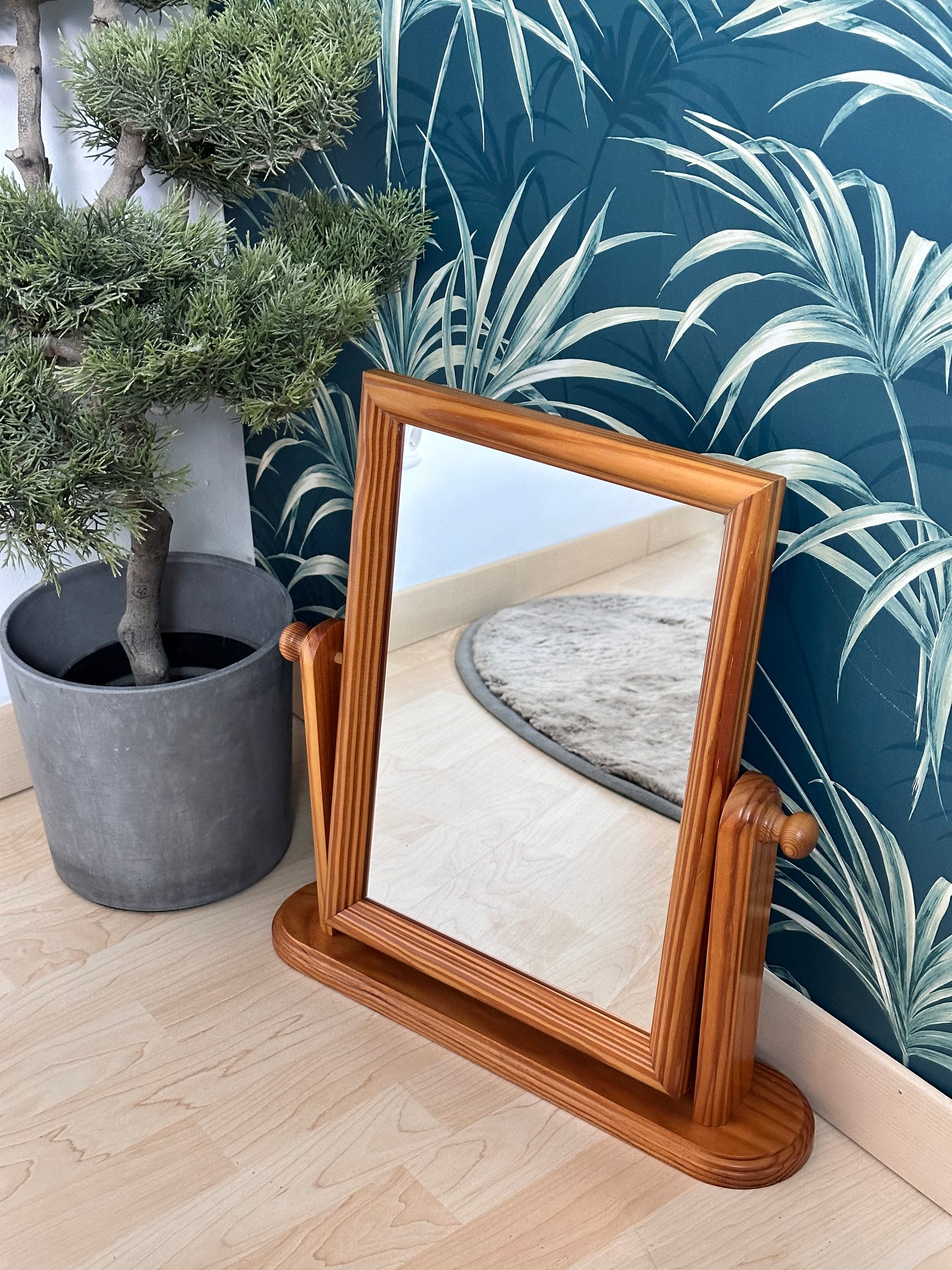 Miroir pivotant en pin