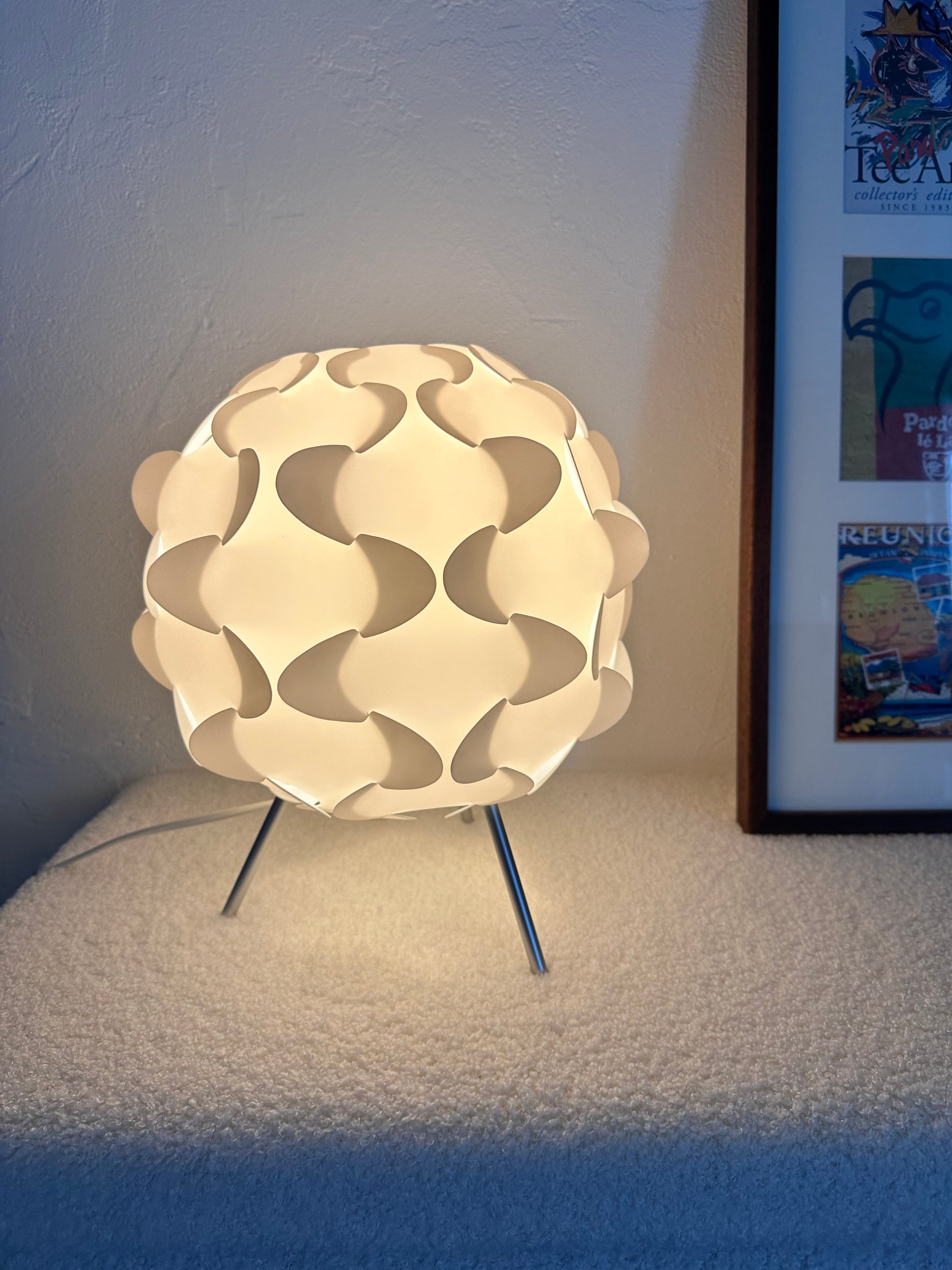 Lampe Ikéa vintage Fillsta style Space Age Gunner Jensen années 2000