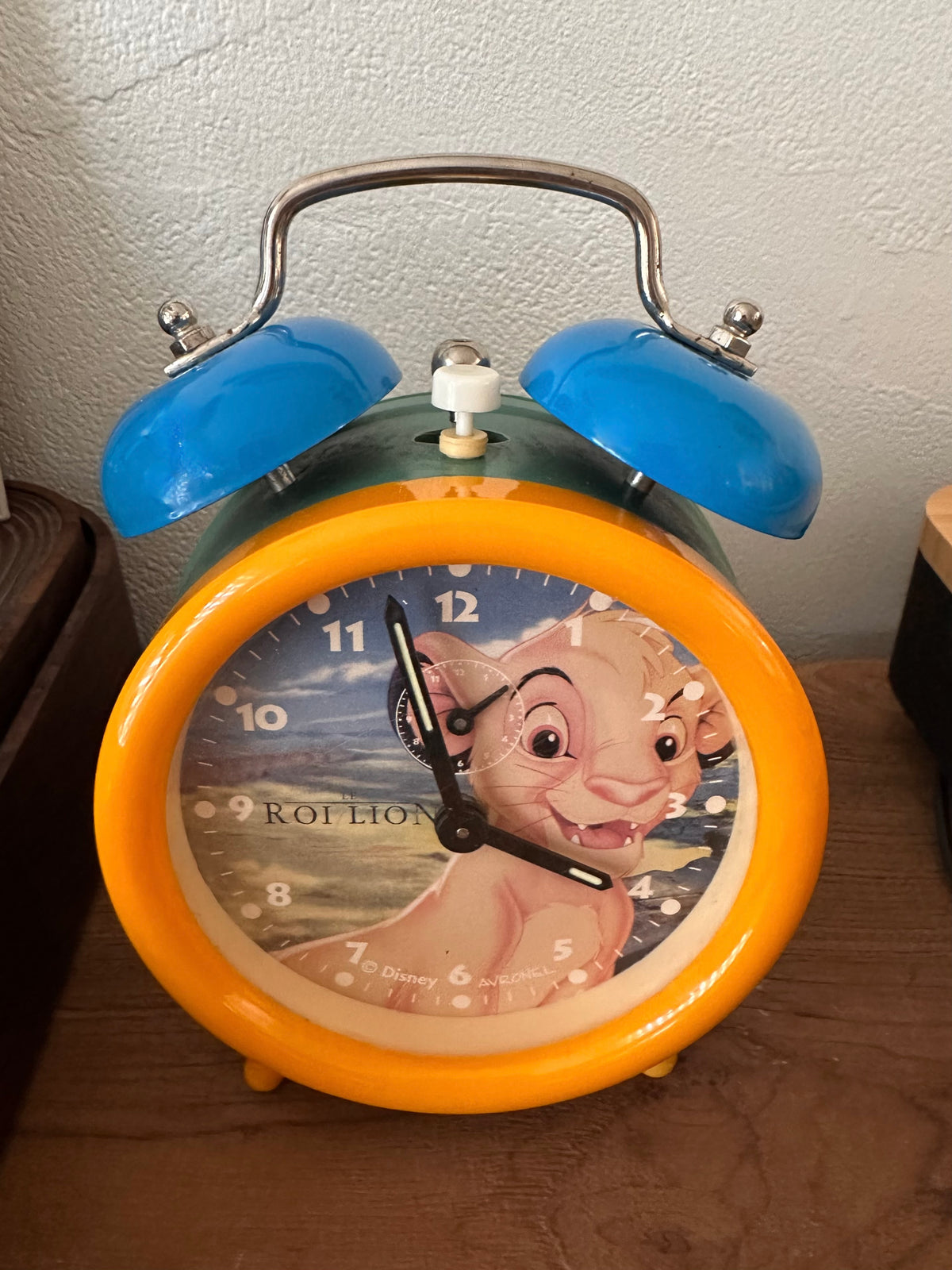 Réveil vintage mécanique Le Roi Lion Disney années 90