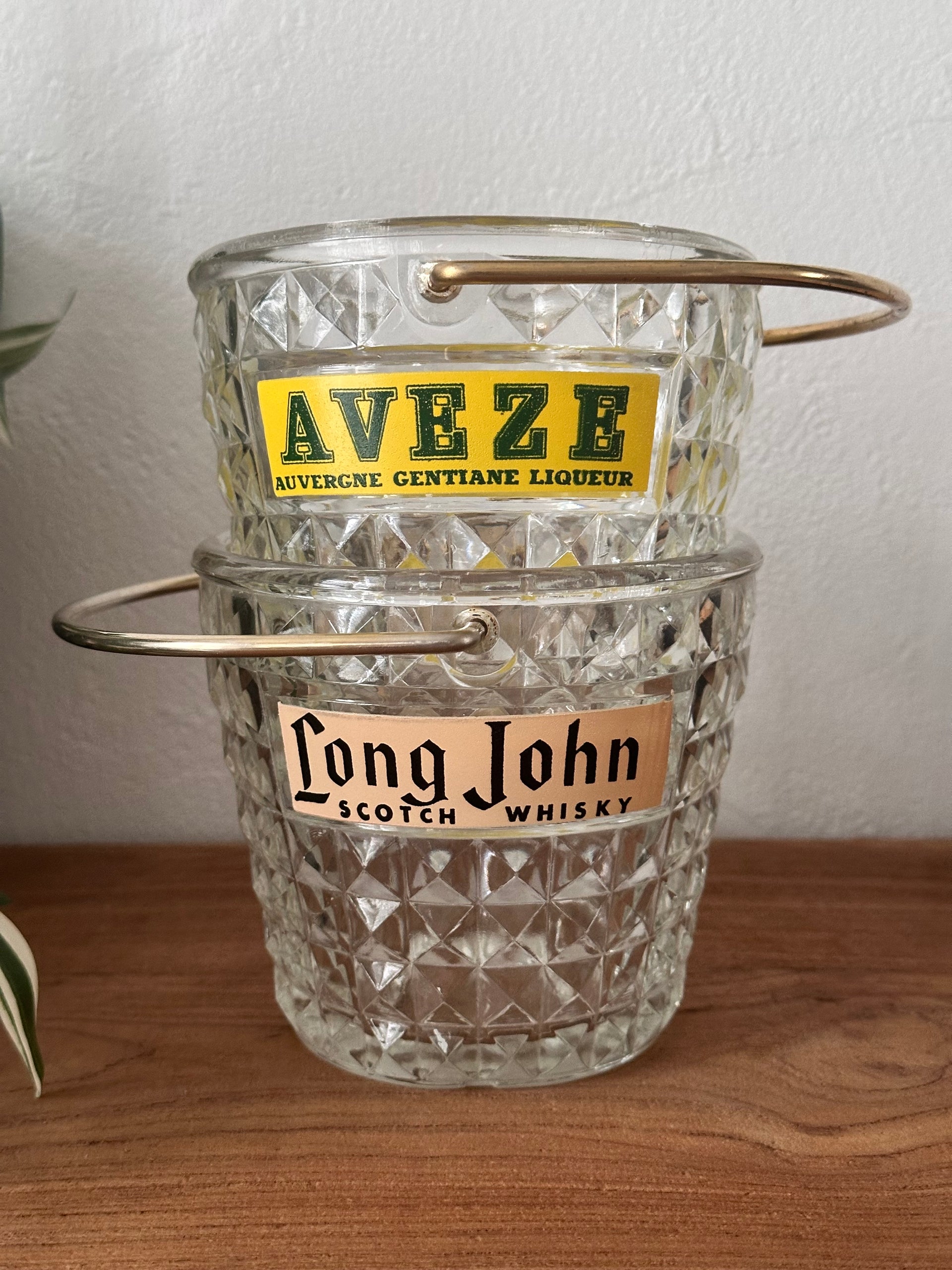 Seaux à glace vintage Long John et Aveze